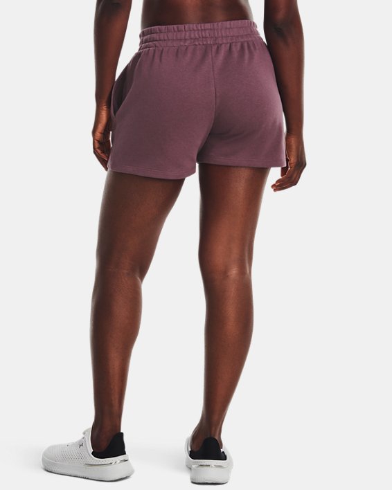 Women's UA Rival Terry Shorts, Purple, pdpMainDesktop image number 1